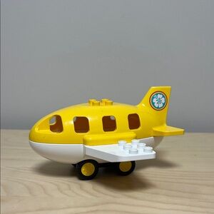 Lego Duplo Airplane for Airport, Yellow, Complete with wheels